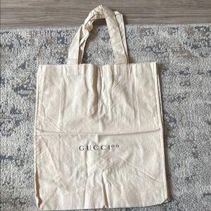 Gucci Beige Canvas Tote Dust bag